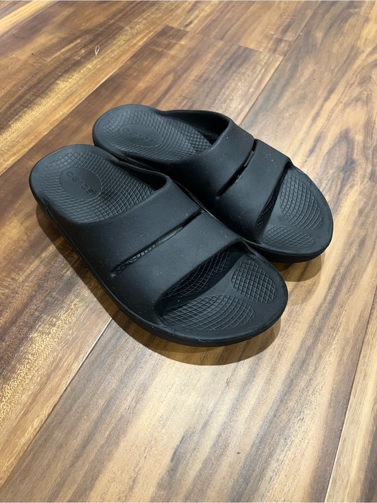 OOFOS Shoes - OOFOS Black Women's Slide Sandals
